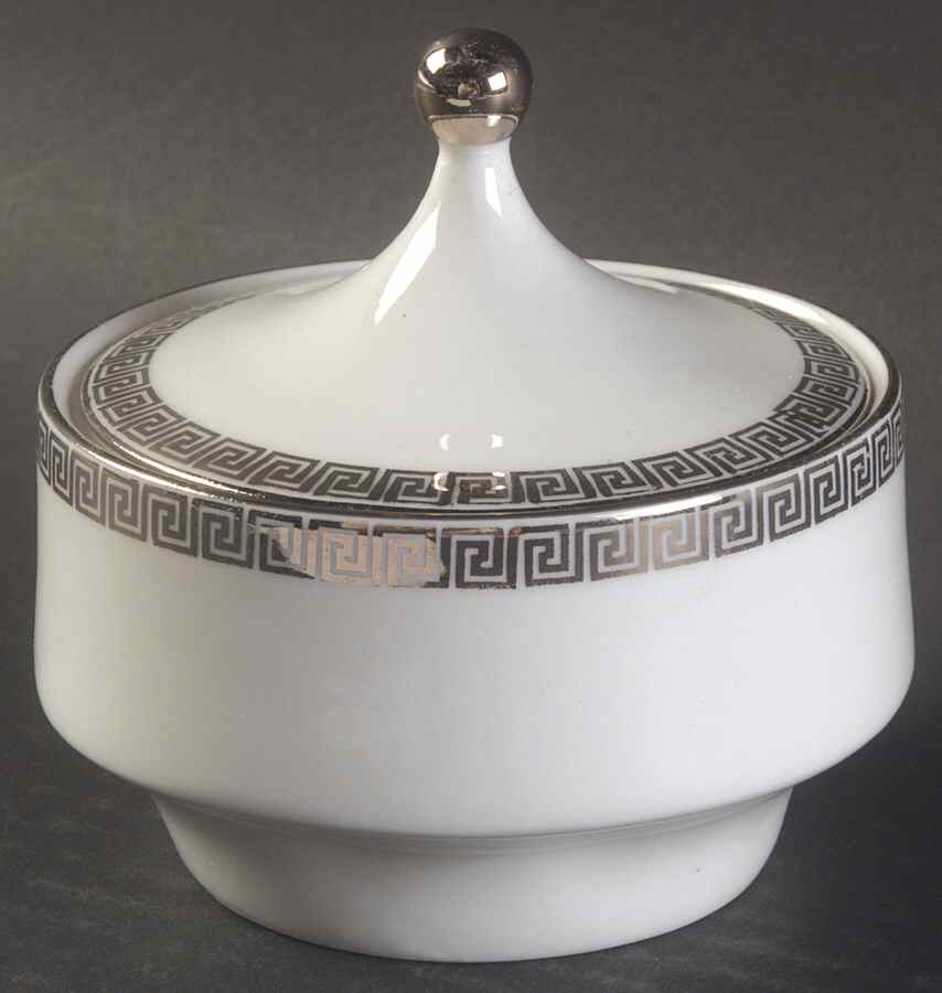 Prestige (Platinum Trim) Sugar Bowl & Lid by Cathedral-1