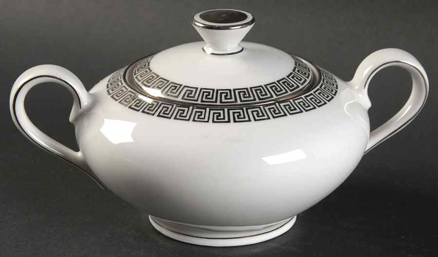 Prestige (Platinum Trim) Sugar Bowl & Lid by Cathedral-1