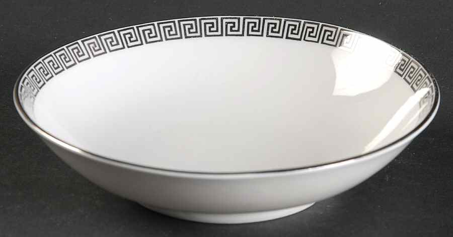 Prestige (Platinum Trim) Fruit/Dessert (Sauce) Bowl by Cathedral-1
