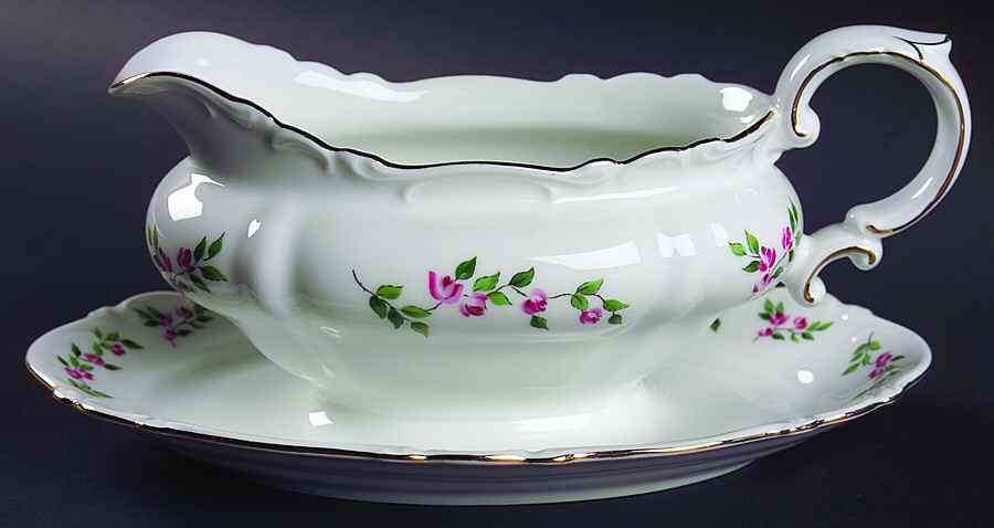 Juliette Gravy Boat with Attached Underplate by Crown Bavaria-1