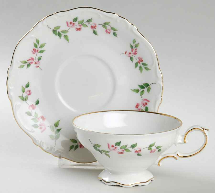 Juliette Footed Cup & Saucer Set by Crown Bavaria-1