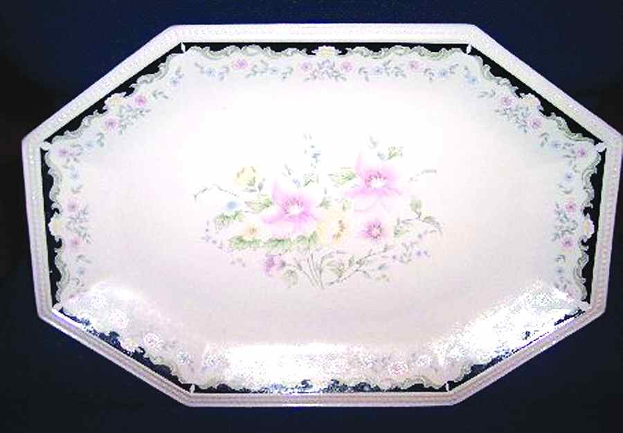 Pearl 12" Oval Serving Platter by Cac Ceramic-1