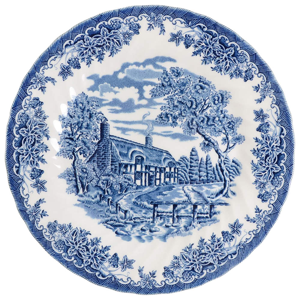Brook-Blue, The (Made in England) Dinner Plate by Churchill-1