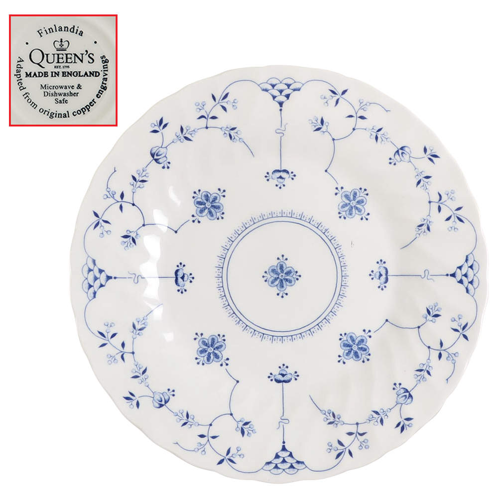 Finlandia (Swirl Rim, England) Salad Plate by Churchill-1