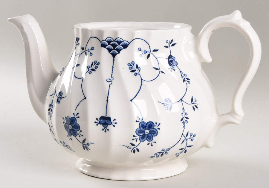 Finlandia (Swirl Rim, England) Teapot No Lid by Churchill-1
