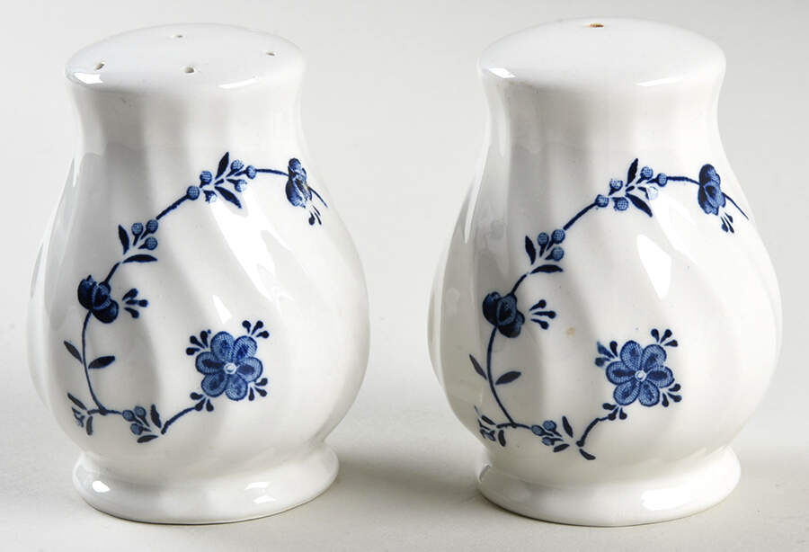 Finlandia (Swirl Rim, England) Salt & Pepper Set by Churchill-1