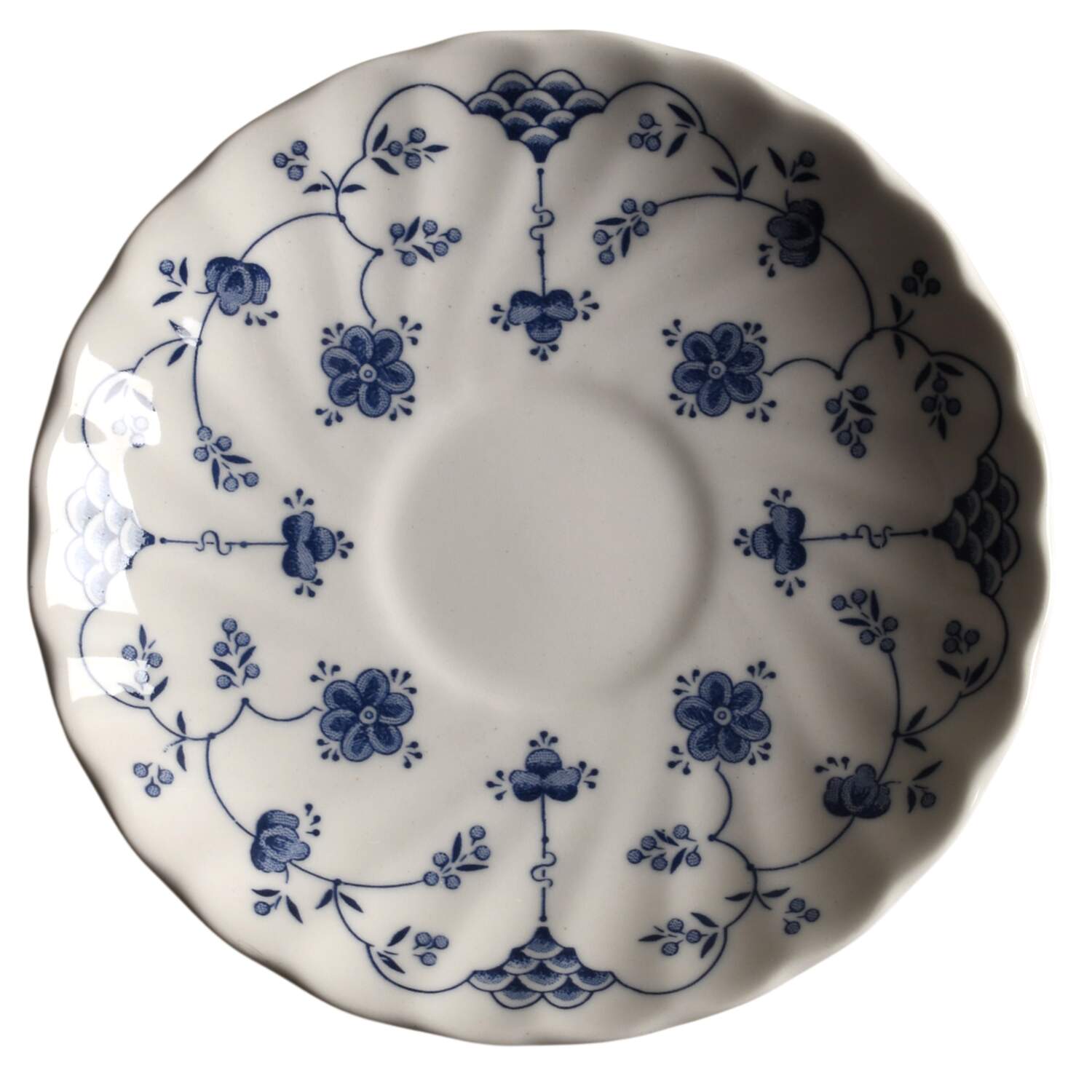 Finlandia (Swirl Rim, England) Saucer for Flat Cup by Churchill-1