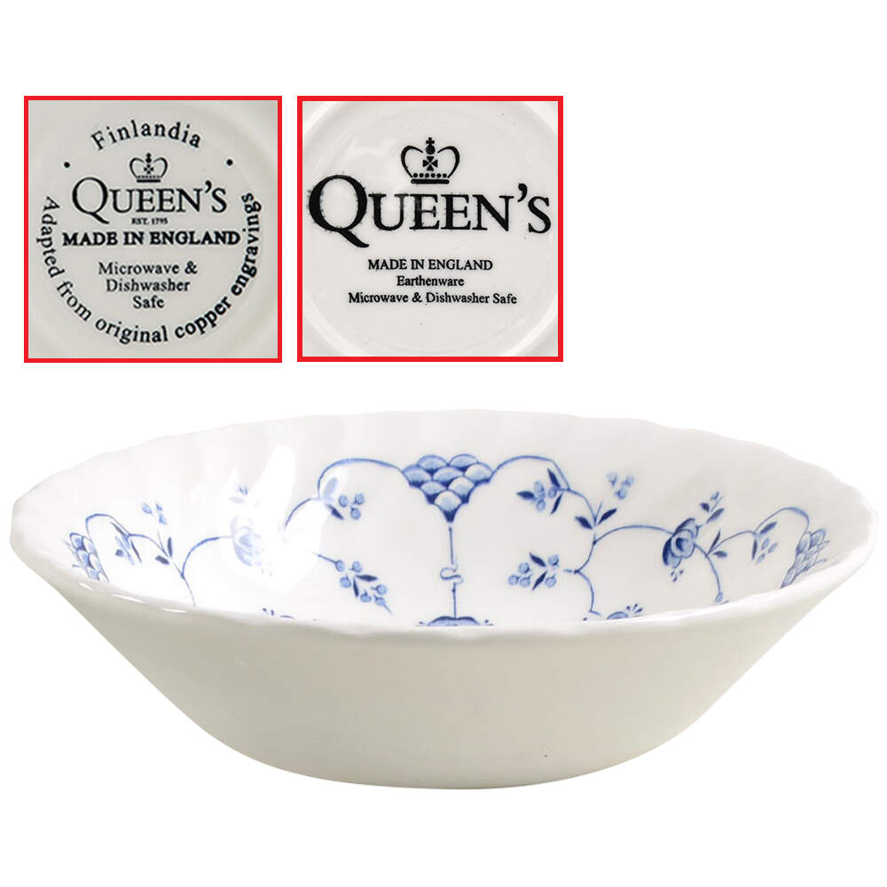 Finlandia (Swirl Rim, England) Coupe Cereal Bowl by Churchill-1