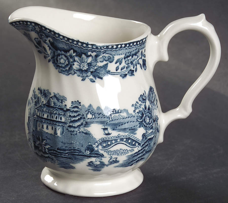 Tonquin Blue Creamer by Churchill-1