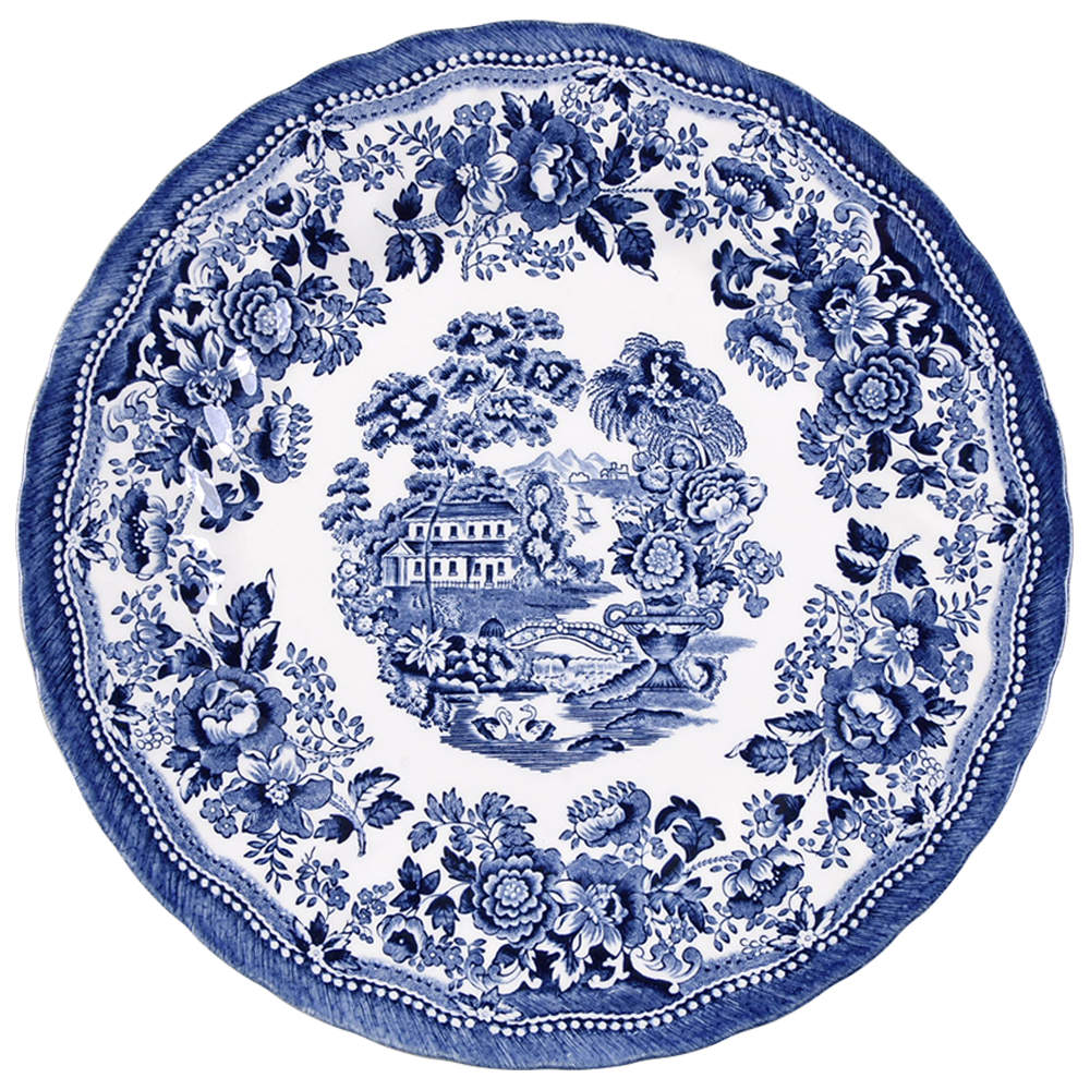 Tonquin Blue Dinner Plate by Churchill-1