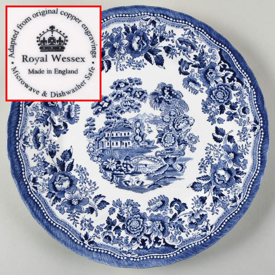 Tonquin Blue Dinner Plate by Churchill-1