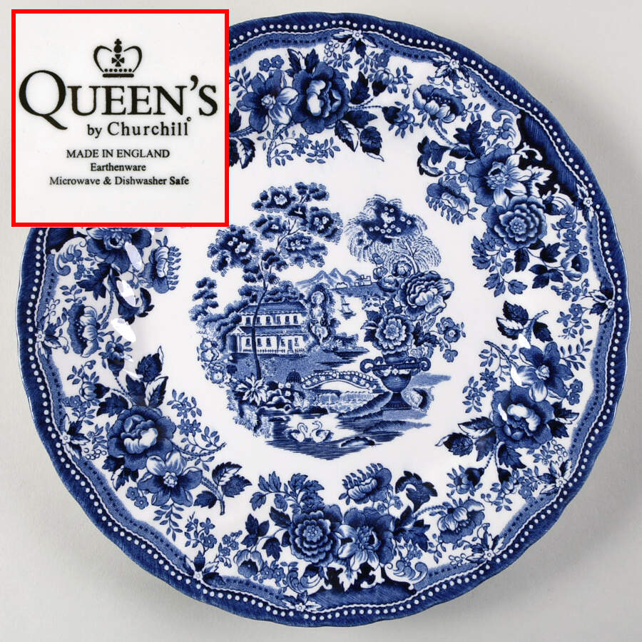 Tonquin Blue Dinner Plate by Churchill-1