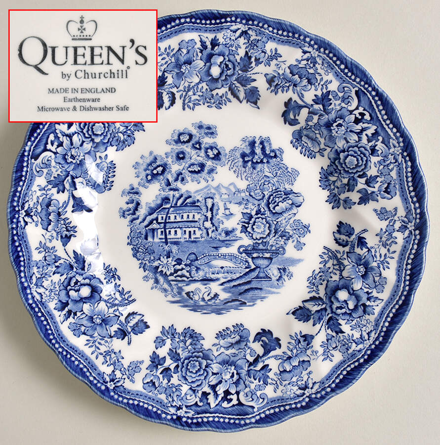Tonquin Blue Salad Plate by Churchill-1