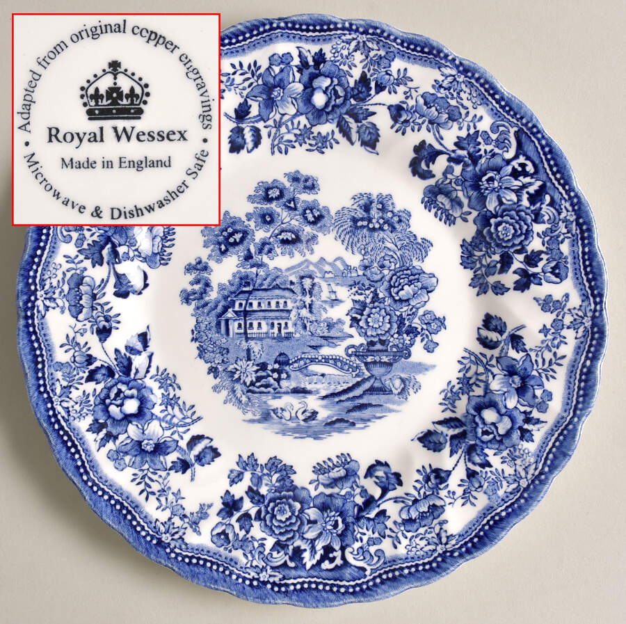 Tonquin Blue Salad Plate by Churchill-1