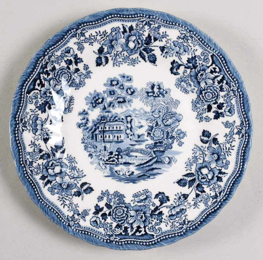 Tonquin Blue Salad Plate by Churchill-1