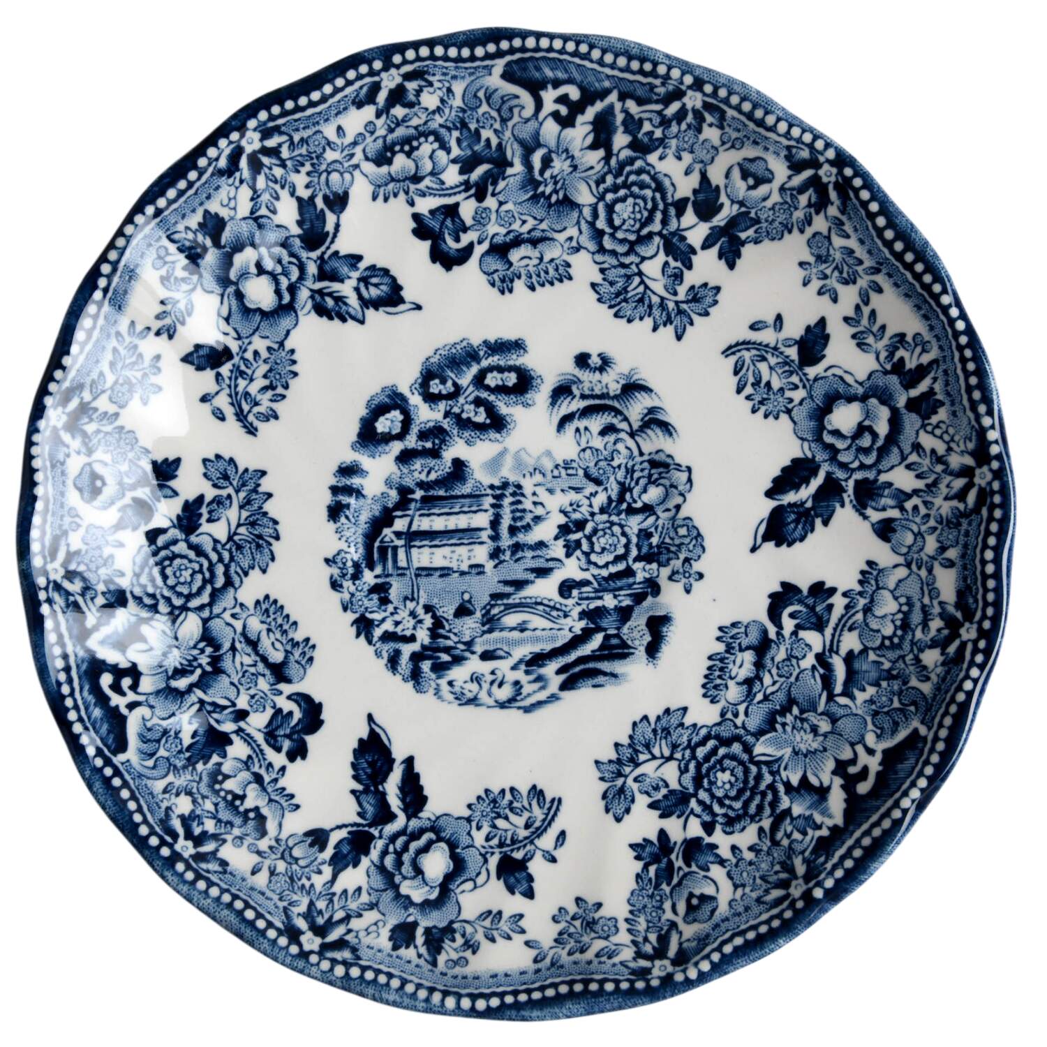 Tonquin Blue Saucer for Large Flat Cup by Churchill-1