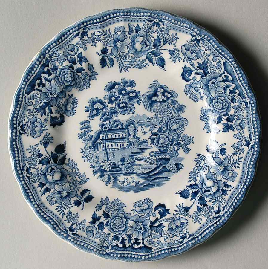 Tonquin Blue Bread & Butter Plate by Churchill-1