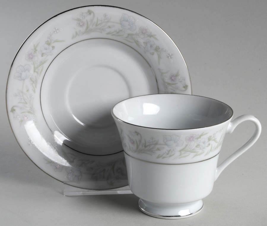 CCN5 (CHINA) Footed Cup & Saucer Set by Crescent (China)-1