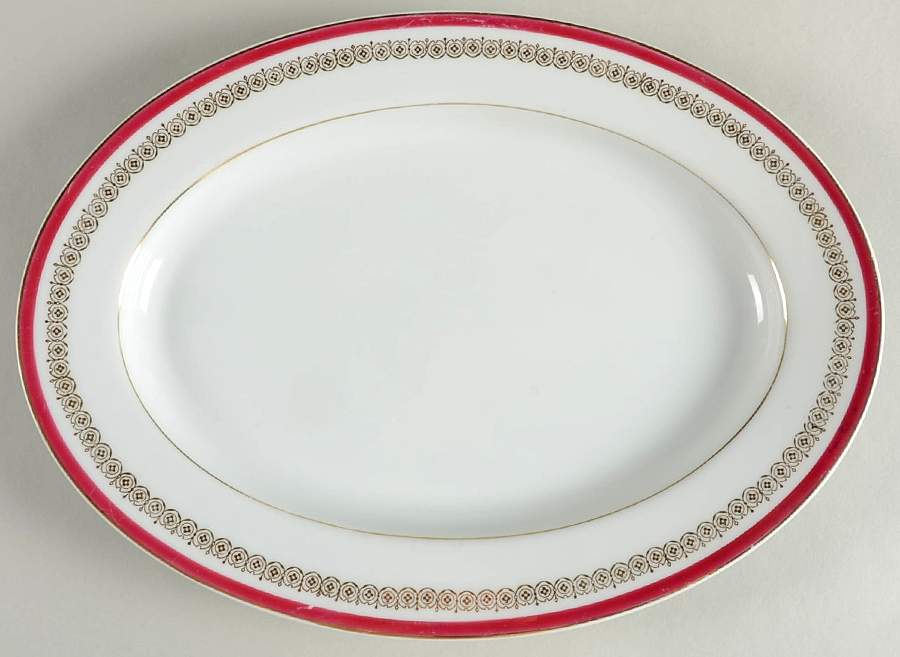 Elegante 12" Oval Serving Platter by Castle Court-1