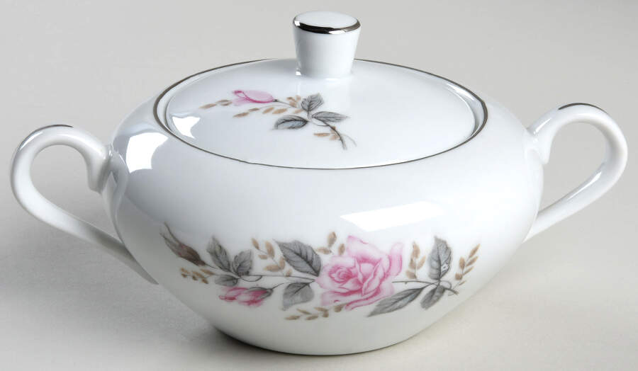 Rose Glow Sugar Bowl & Lid by Castle Court-1