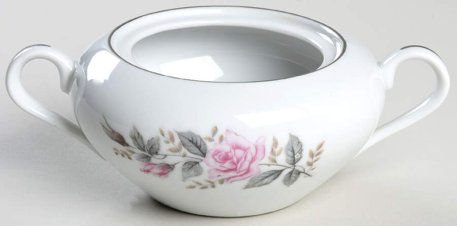Rose Glow Sugar Bowl No Lid by Castle Court-1