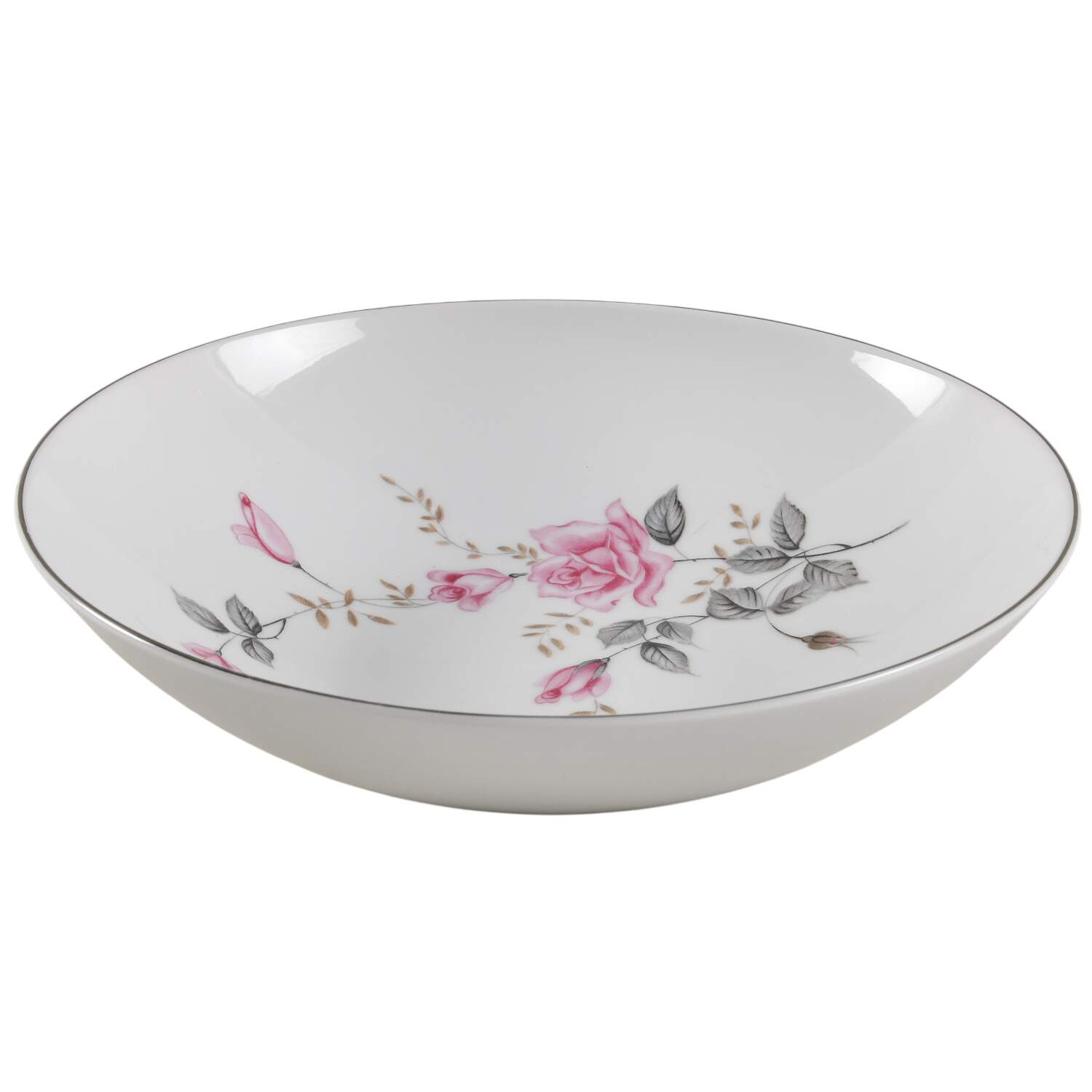 Rose Glow 9" Round Vegetable Bowl by Castle Court-1