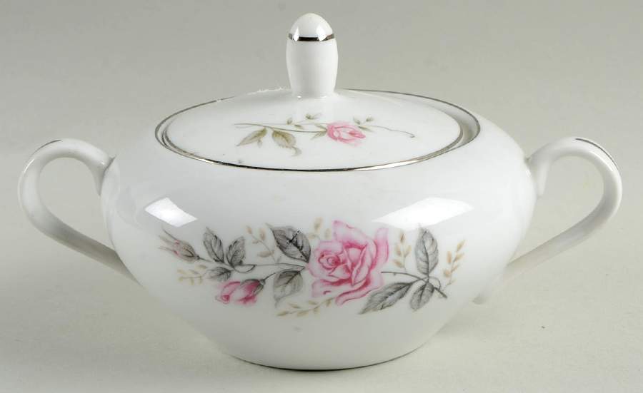 Rose Glow Sugar Bowl & Lid by Castle Court-1