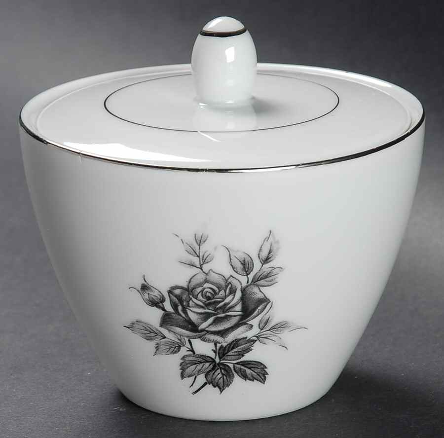 Rose Rhapsody Sugar Bowl & Lid by Castle Court-1