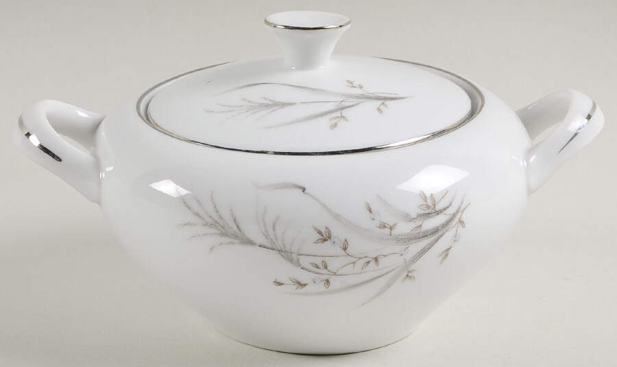 Wheat Spray Sugar Bowl & Lid by Castle Court-1