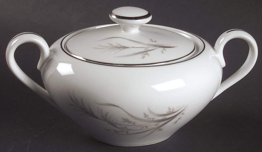 Wheat Spray Sugar Bowl & Lid by Castle Court-1