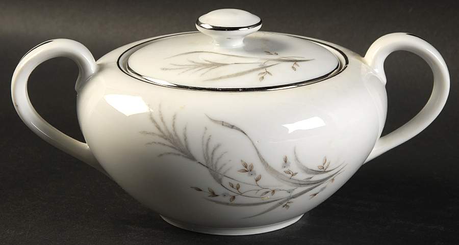 Wheat Spray Sugar Bowl & Lid by Castle Court-1
