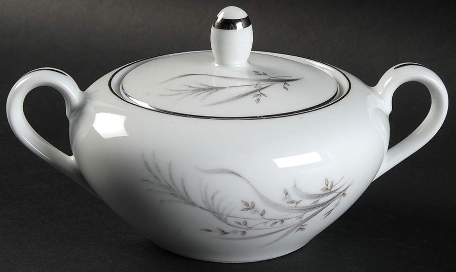 Wheat Spray Sugar Bowl & Lid by Castle Court-1