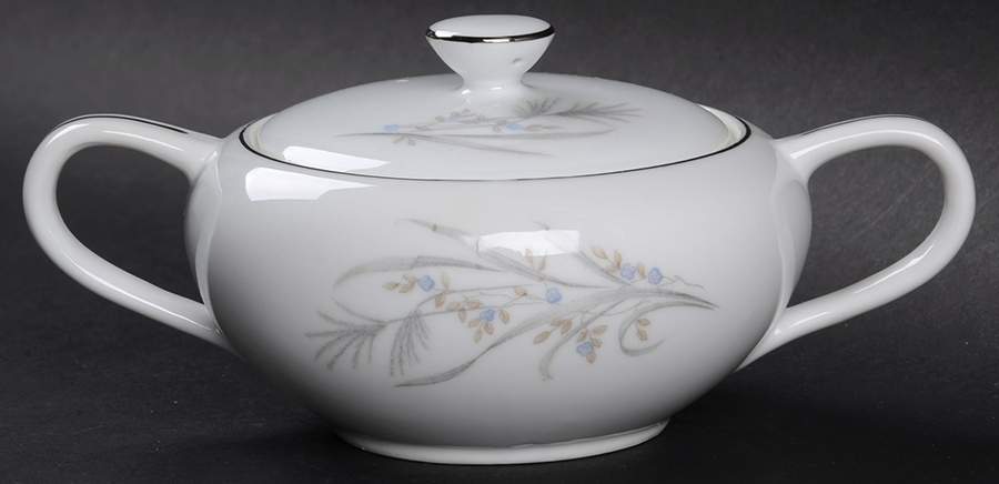 Wheat Spray Sugar Bowl & Lid by Castle Court-1