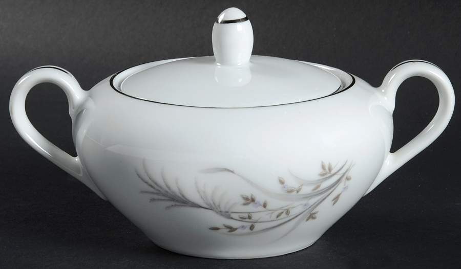 Wheat Spray Sugar Bowl & Lid by Castle Court-1