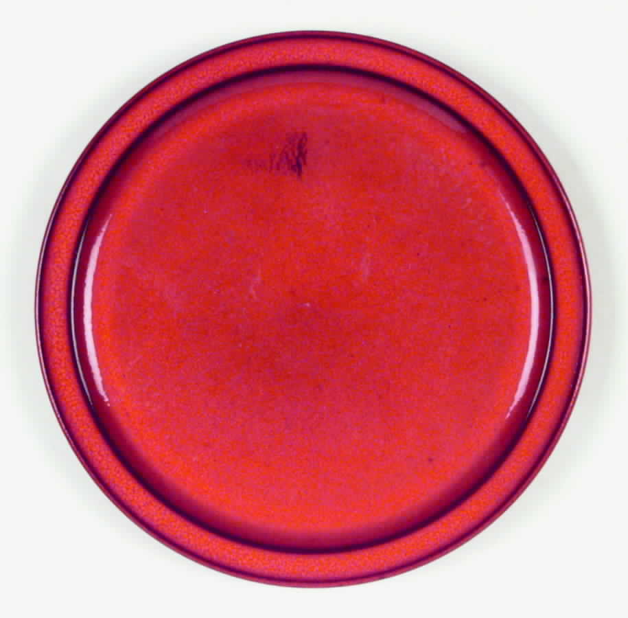 Sunset Orange Salad Plate by Ceramano-1