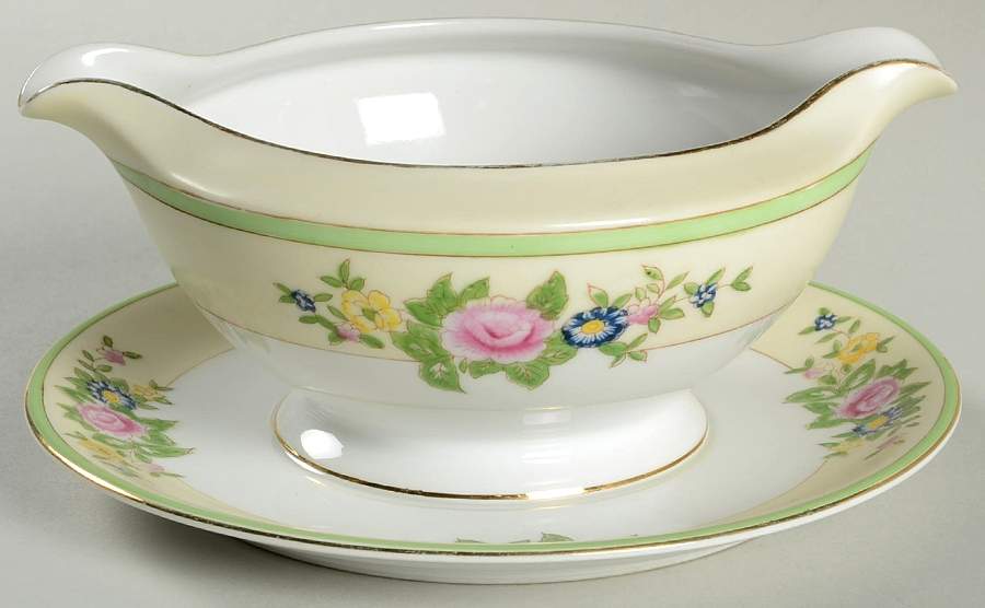 CEB14 Round Gravy Boat/Attached Underplate by Celebrate-1
