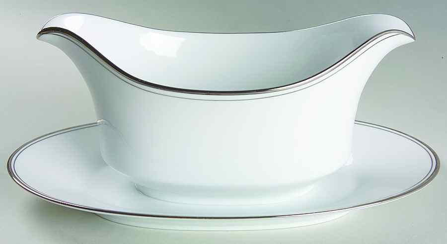 Countess Gravy Boat with Attached Underplate by Crown Empire-1