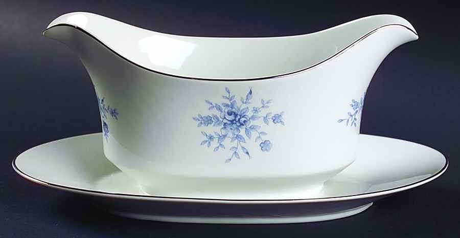 Duchess Gravy Boat with Attached Underplate by Crown Empire-1