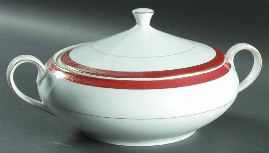Empress Round Covered Vegetable by Crown Empire-1
