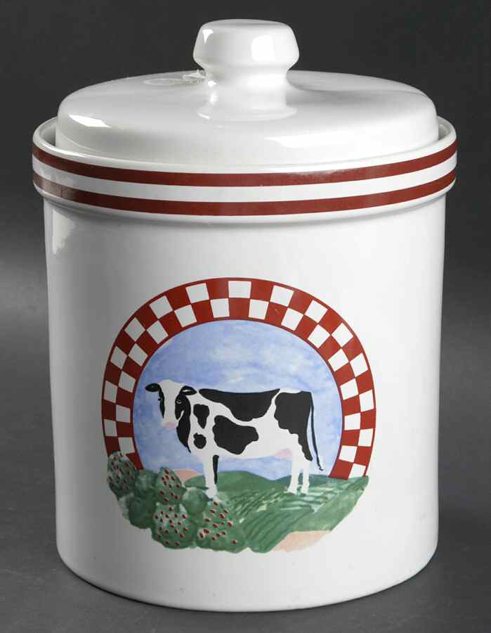 Fannie's Farm Large Canister & Lid by Century China-1