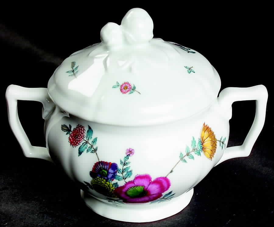 Anemones Sugar Bowl & Lid by Ceralene-1