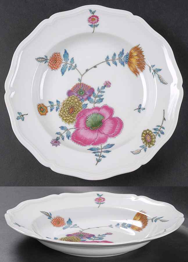Anemones Large Rim Soup Bowl by Ceralene-1