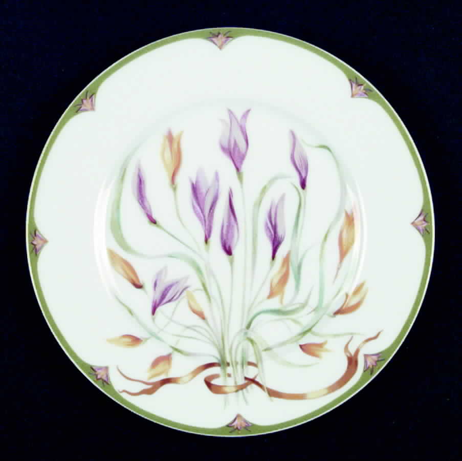Crocus Salad Plate by Ceralene-1