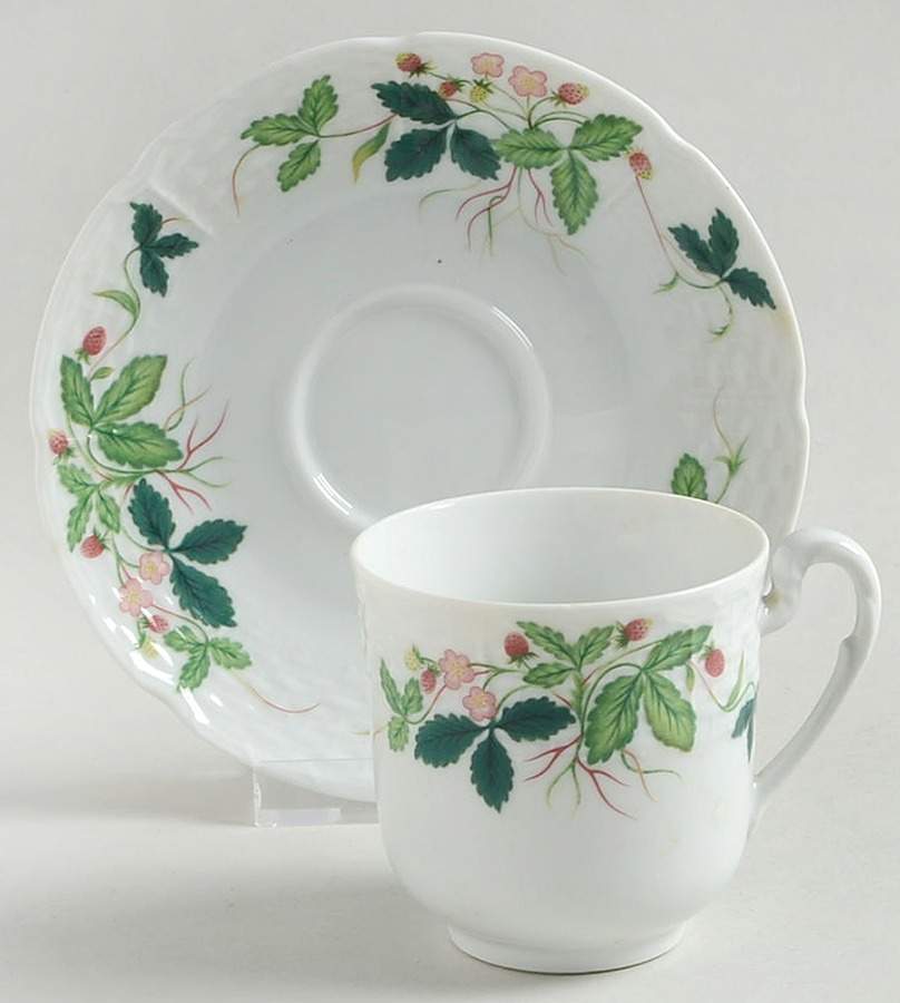 George Sand  Flat Demitasse Cup & Saucer Set by Ceralene-1