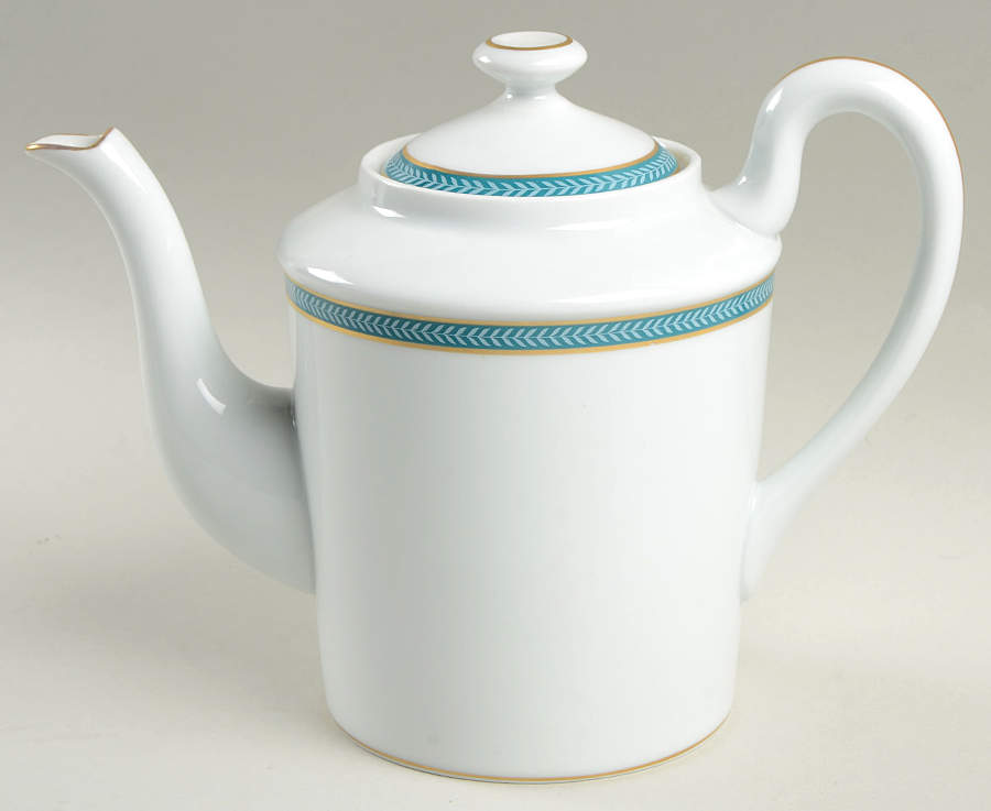 Laurier Blue Coffee Pot & Lid by Ceralene-1