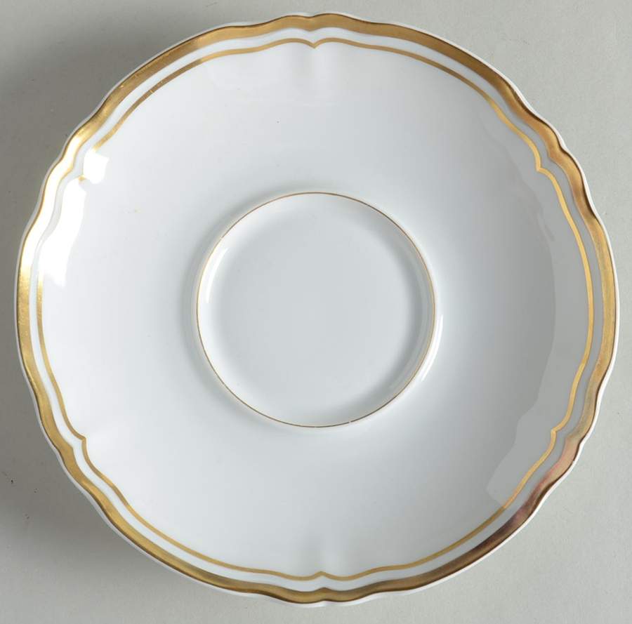 Louis XV Gold Saucer for Footed Cream Soup Bowl by Ceralene-1