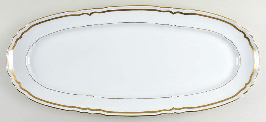 Marie Antoinette (Gold) Fish Platter by Ceralene-1