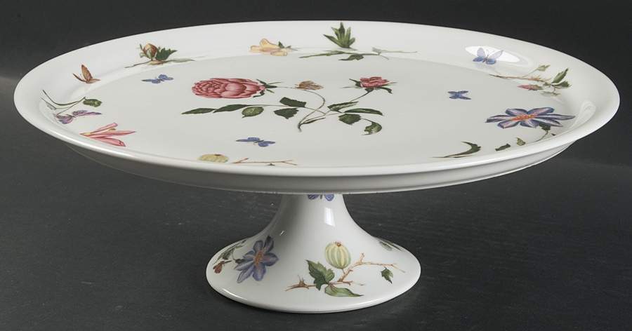 Mon Jardin 12" Diameter Pedestal Cake Stand by Ceralene-1