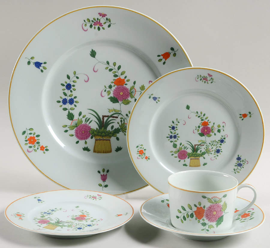 Panier Chinois Celadon 5 Piece Place Setting by Ceralene-1