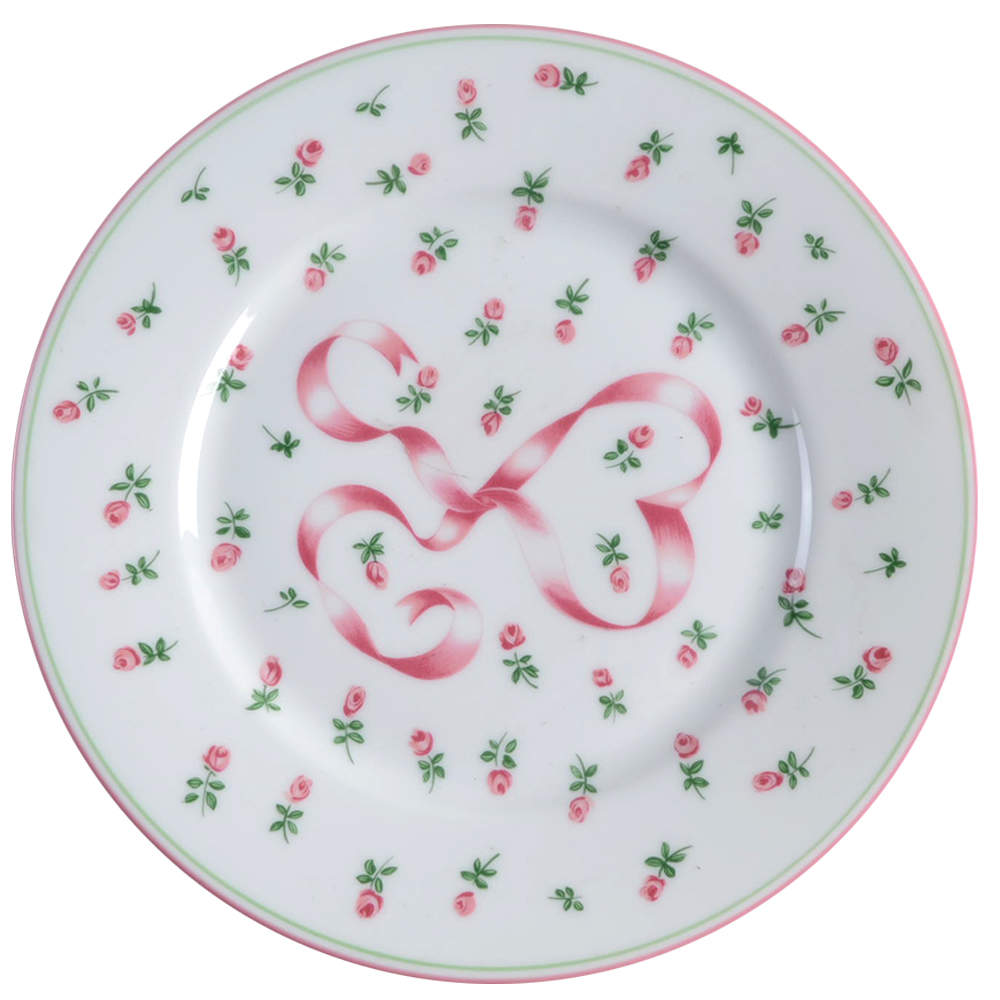 Romantique Pink Salad Plate by Ceralene-1